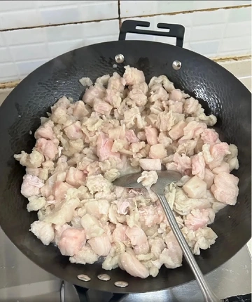 土猪板油的魅力！熬出的猪油香绝了！