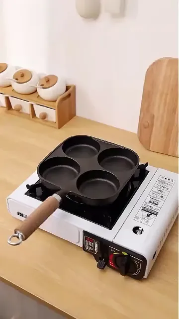 不是吧！有没有人试过这个章丘四孔铸铁煎蛋锅啊？