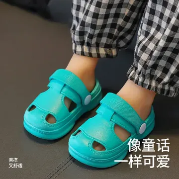 起猛了‼️这儿童凉鞋透气又护脚还超可爱？