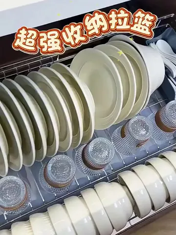 只用这一款拉篮，厨房收纳就已经next level了～