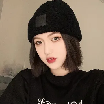 妙普乐短直发帽假发，灰帽黑棕发超方便✨